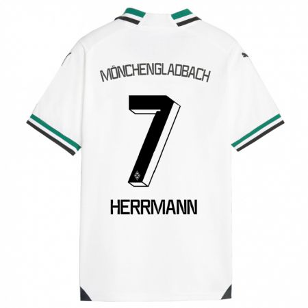 Kandiny Férfi Patrick Herrmann #7 Fehér Zöld Hazai Jersey 2023/24 Mez Póló Ing