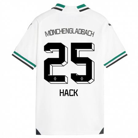 Kandiny Férfi Robin Hack #25 Fehér Zöld Hazai Jersey 2023/24 Mez Póló Ing