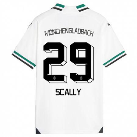 Kandiny Férfi Joe Scally #29 Fehér Zöld Hazai Jersey 2023/24 Mez Póló Ing