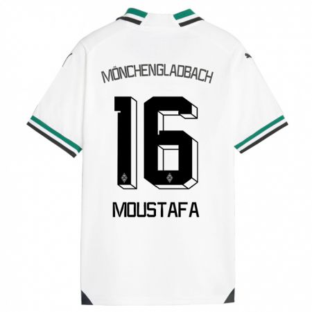Kandiny Férfi Moustafa Ashraf Moustafa #16 Fehér Zöld Hazai Jersey 2023/24 Mez Póló Ing