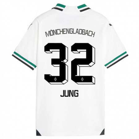 Kandiny Férfi In-Gyom Jung #32 Fehér Zöld Hazai Jersey 2023/24 Mez Póló Ing