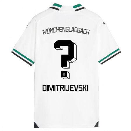 Kandiny Férfi Maximilian Dimitrijevski #0 Fehér Zöld Hazai Jersey 2023/24 Mez Póló Ing