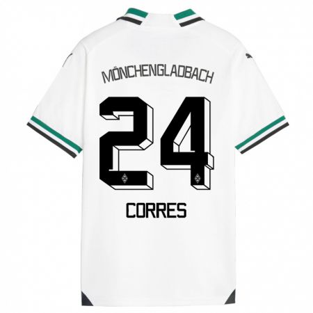 Kandiny Férfi Carolin Corres #24 Fehér Zöld Hazai Jersey 2023/24 Mez Póló Ing