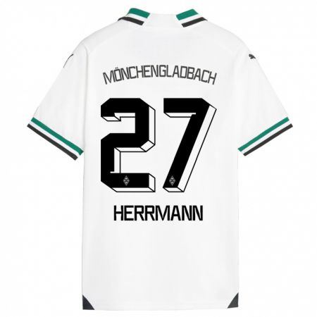 Kandiny Férfi Michelle Herrmann #27 Fehér Zöld Hazai Jersey 2023/24 Mez Póló Ing