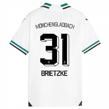 Kandiny Férfi Yvonne Brietzke #31 Fehér Zöld Hazai Jersey 2023/24 Mez Póló Ing