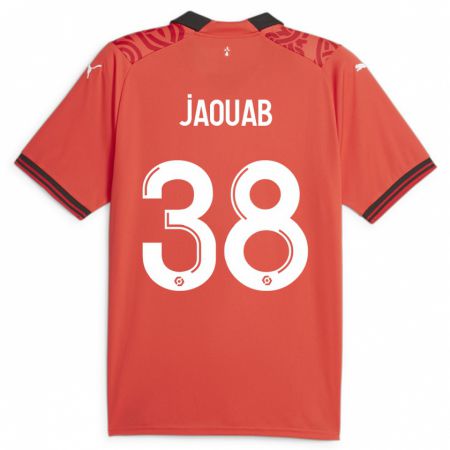 Kandiny Férfi Mohamed Jaouab #38 Piros Hazai Jersey 2023/24 Mez Póló Ing