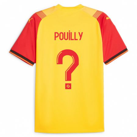 Kandiny Férfi Tom Pouilly #0 Sárga Hazai Jersey 2023/24 Mez Póló Ing