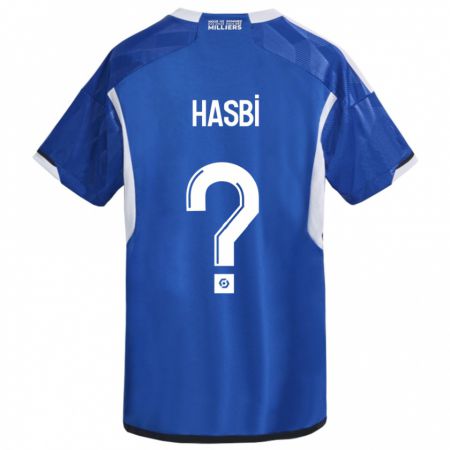 Kandiny Férfi Walid Hasbi #0 Kék Hazai Jersey 2023/24 Mez Póló Ing