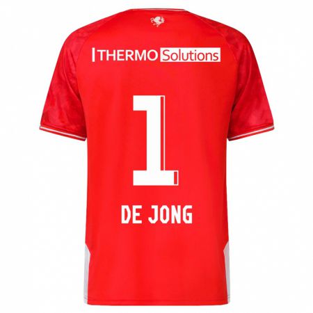 Kandiny Férfi Daniëlle De Jong #1 Piros Hazai Jersey 2023/24 Mez Póló Ing