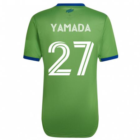 Kandiny Férfi Hikari Yamada #27 Zöld Hazai Jersey 2023/24 Mez Póló Ing