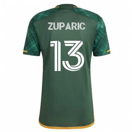 Kandiny Férfi Dario Zuparic #13 Zöld Hazai Jersey 2023/24 Mez Póló Ing