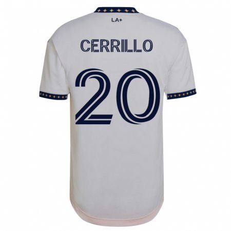 Kandiny Férfi Edwin Cerrillo #20 Fehér Hazai Jersey 2023/24 Mez Póló Ing