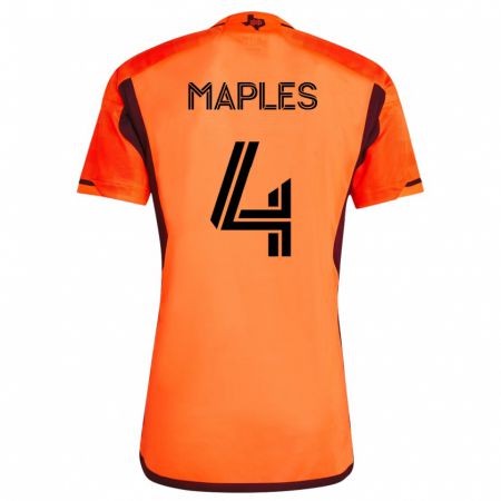 Kandiny Férfi Talen Maples #4 Narancs Hazai Jersey 2023/24 Mez Póló Ing