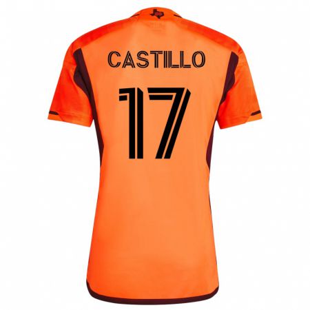 Kandiny Férfi Joyner Castillo #17 Narancs Hazai Jersey 2023/24 Mez Póló Ing