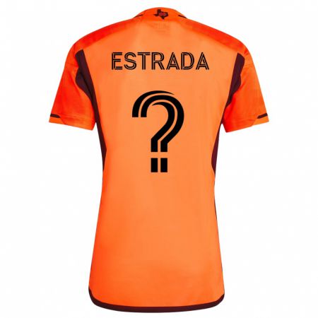 Kandiny Férfi Jorge Estrada #0 Narancs Hazai Jersey 2023/24 Mez Póló Ing