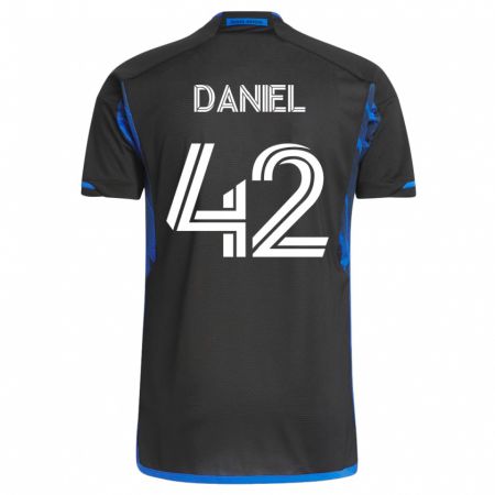 Kandiny Férfi Daniel #42 Kék Fekete Hazai Jersey 2023/24 Mez Póló Ing