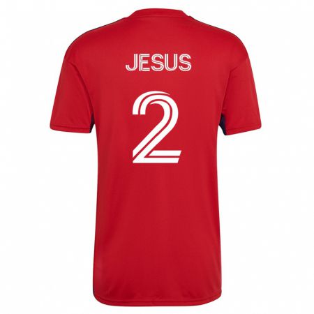 Kandiny Férfi Geovane Jesus #2 Piros Hazai Jersey 2023/24 Mez Póló Ing