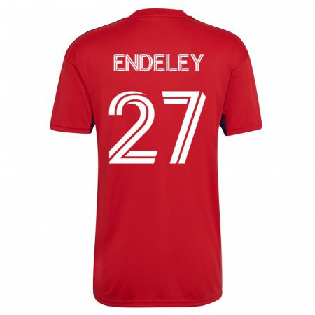 Kandiny Férfi Herbert Endeley #27 Piros Hazai Jersey 2023/24 Mez Póló Ing