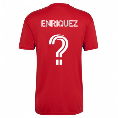 Kandiny Férfi Fabian Enriquez #0 Piros Hazai Jersey 2023/24 Mez Póló Ing