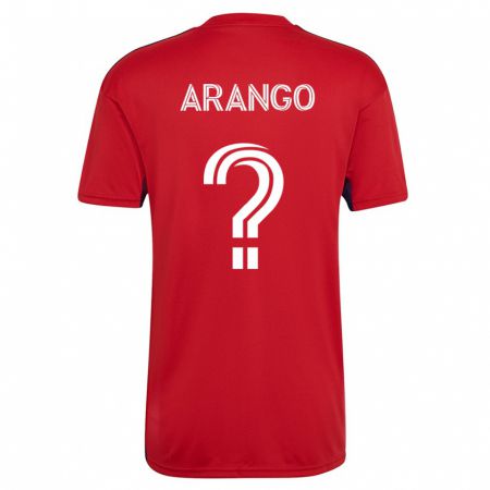 Kandiny Férfi Nicolas Arango #0 Piros Hazai Jersey 2023/24 Mez Póló Ing