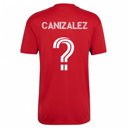 Kandiny Férfi Henry Canizalez #0 Piros Hazai Jersey 2023/24 Mez Póló Ing