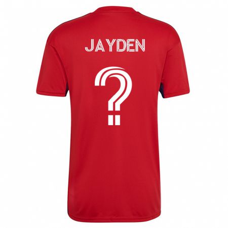 Kandiny Férfi Rus Jayden #0 Piros Hazai Jersey 2023/24 Mez Póló Ing