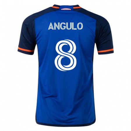 Kandiny Férfi Marco Angulo #8 Kék Hazai Jersey 2023/24 Mez Póló Ing