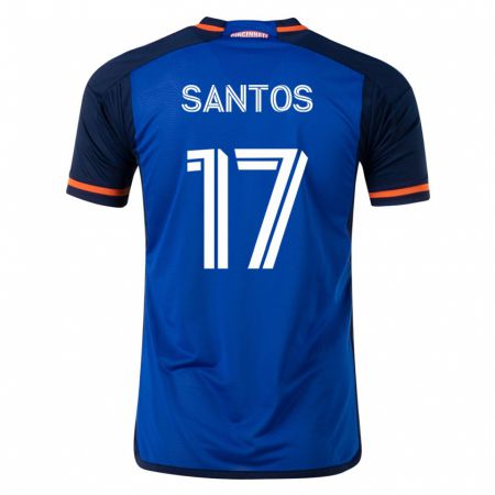 Kandiny Férfi Sergio Santos #17 Kék Hazai Jersey 2023/24 Mez Póló Ing
