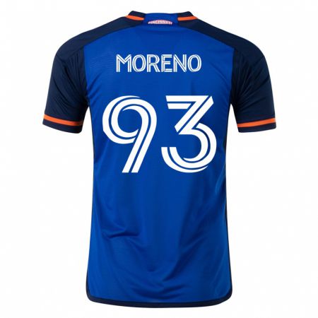 Kandiny Férfi Júnior Moreno #93 Kék Hazai Jersey 2023/24 Mez Póló Ing