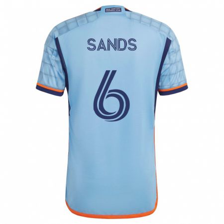 Kandiny Férfi James Sands #6 Kék Hazai Jersey 2023/24 Mez Póló Ing