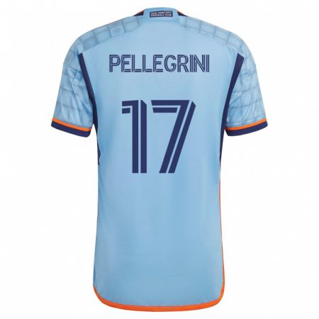 Kandiny Férfi Matías Pellegrini #17 Kék Hazai Jersey 2023/24 Mez Póló Ing