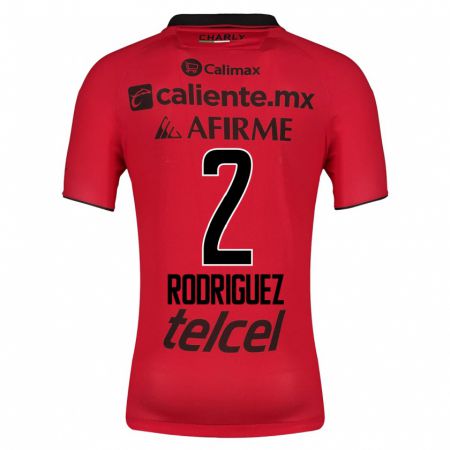 Kandiny Férfi Antonio Rodríguez #2 Piros Hazai Jersey 2023/24 Mez Póló Ing