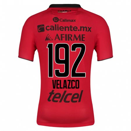 Kandiny Férfi Emiliano Velazco #192 Piros Hazai Jersey 2023/24 Mez Póló Ing