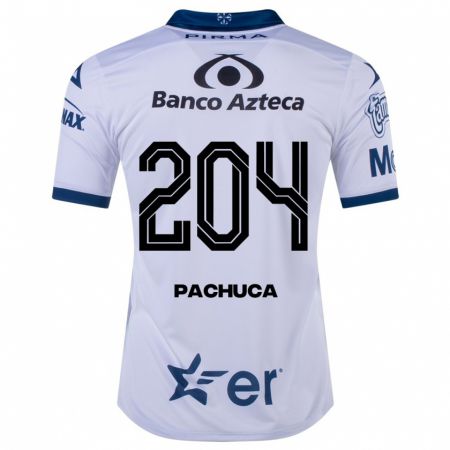 Kandiny Férfi José Pachuca #204 Fehér Hazai Jersey 2023/24 Mez Póló Ing