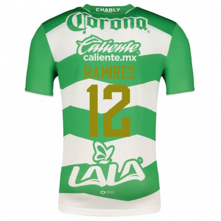 Kandiny Férfi Santiago Ramírez #12 Zöld Hazai Jersey 2023/24 Mez Póló Ing