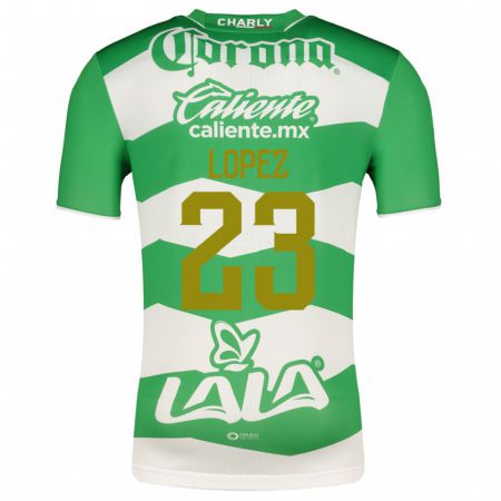 Kandiny Férfi Raúl López #23 Zöld Hazai Jersey 2023/24 Mez Póló Ing