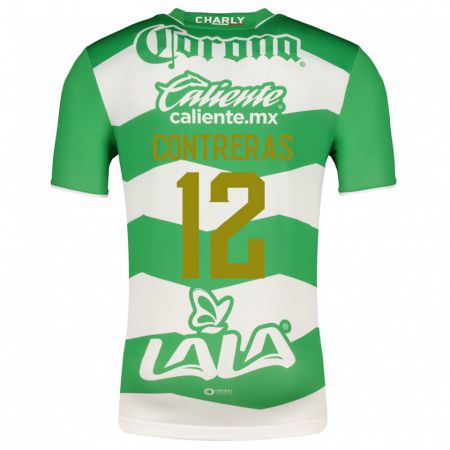 Kandiny Férfi Karol Contreras #12 Zöld Hazai Jersey 2023/24 Mez Póló Ing