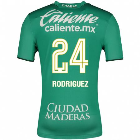 Kandiny Férfi Osvaldo Rodríguez #24 Zöld Hazai Jersey 2023/24 Mez Póló Ing