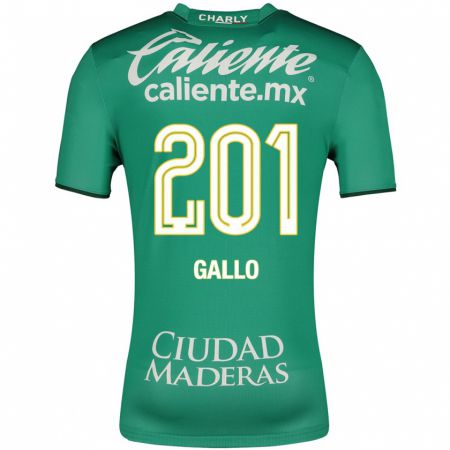 Kandiny Férfi Andrés Gallo #201 Zöld Hazai Jersey 2023/24 Mez Póló Ing