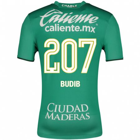 Kandiny Férfi Pedro Budib #207 Zöld Hazai Jersey 2023/24 Mez Póló Ing