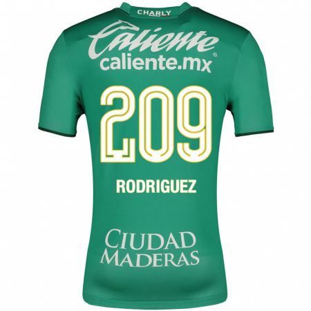 Kandiny Férfi Víctor Rodríguez #209 Zöld Hazai Jersey 2023/24 Mez Póló Ing