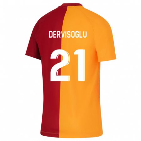 Kandiny Férfi Halil Dervişoğlu #21 Narancs Hazai Jersey 2023/24 Mez Póló Ing
