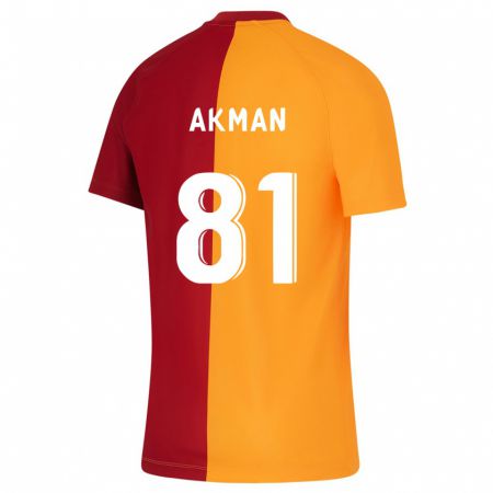 Kandiny Férfi Hamza Akman #81 Narancs Hazai Jersey 2023/24 Mez Póló Ing