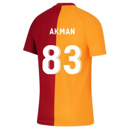 Kandiny Férfi Efe Akman #83 Narancs Hazai Jersey 2023/24 Mez Póló Ing