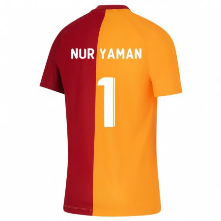 Kandiny Férfi Gamze Nur Yaman #1 Narancs Hazai Jersey 2023/24 Mez Póló Ing