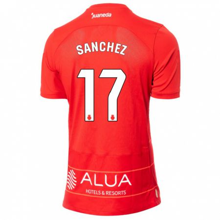 Kandiny Férfi Avelino Sánchez #17 Piros Hazai Jersey 2023/24 Mez Póló Ing