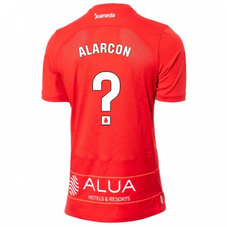 Kandiny Férfi Raúl Alarcón #0 Piros Hazai Jersey 2023/24 Mez Póló Ing