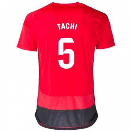 Kandiny Férfi Tachi #5 Piros Fekete Hazai Jersey 2023/24 Mez Póló Ing