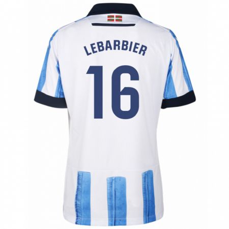 Kandiny Férfi Alex Lebarbier #16 Kék Fehér Hazai Jersey 2023/24 Mez Póló Ing