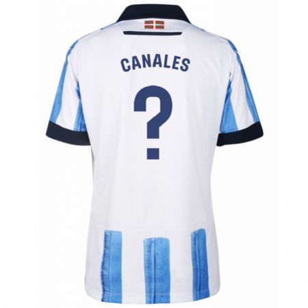 Kandiny Férfi Cristian Canales #0 Kék Fehér Hazai Jersey 2023/24 Mez Póló Ing